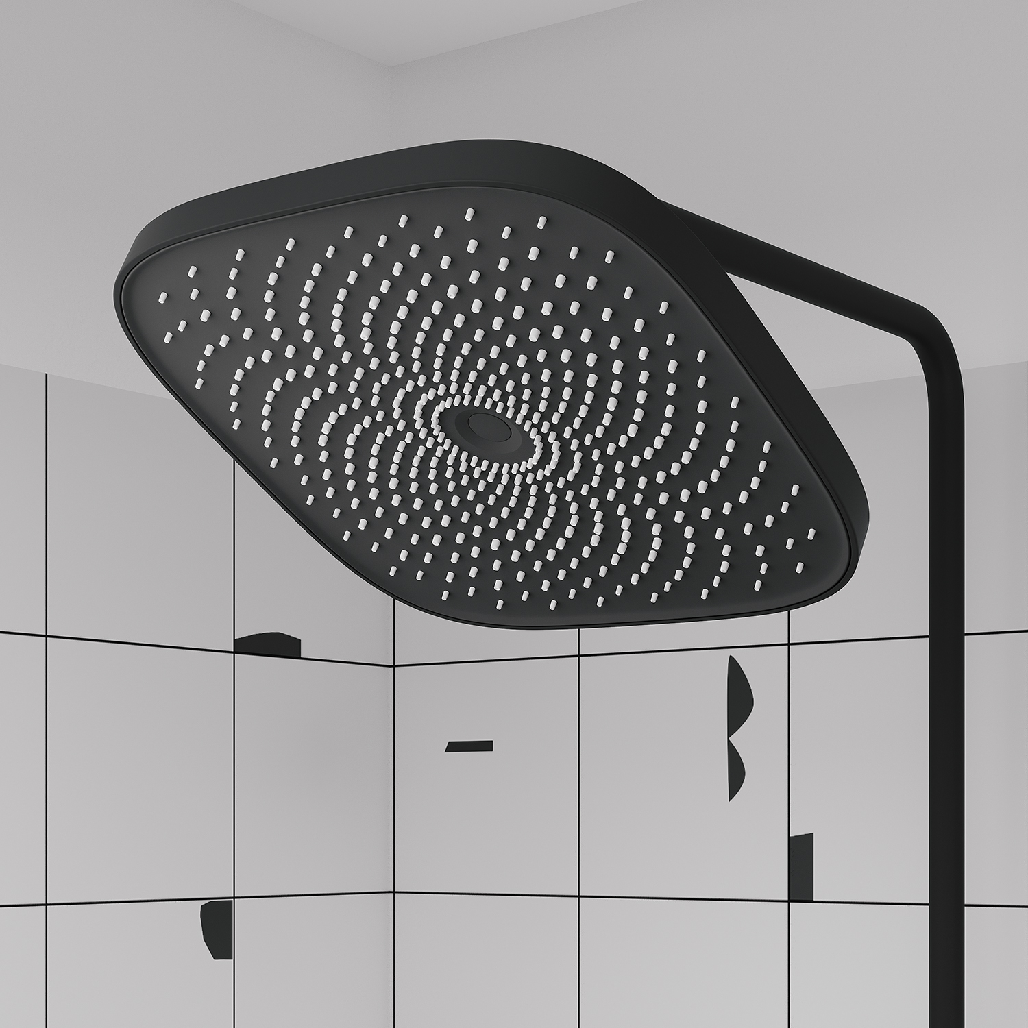 Купить Душевая система IDDIS SpaHome с тропическим душем, черный матовый, SPHBLTKi06