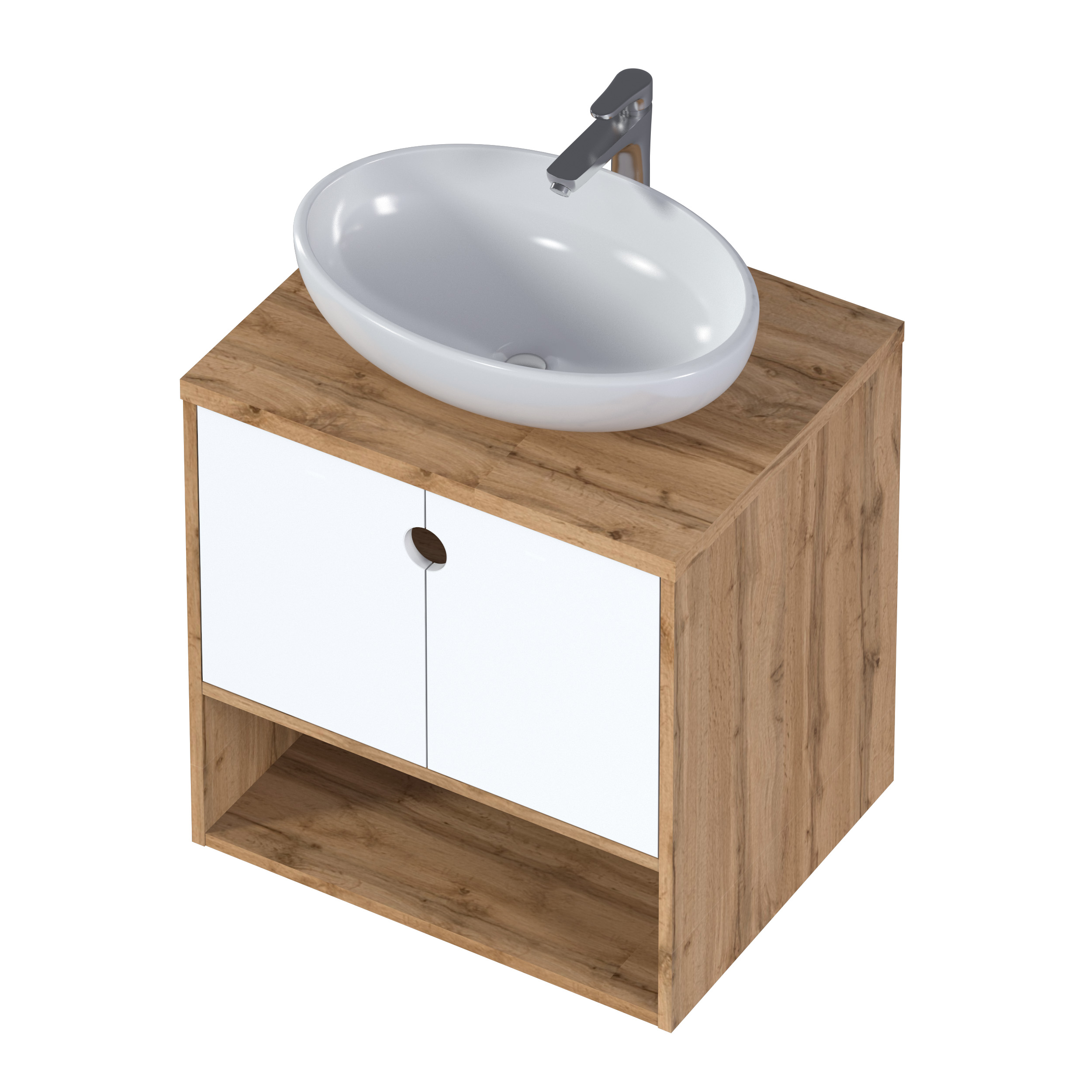 Купить Тумба ЭКОНОМ/ECOnomical 60П 2Д белый