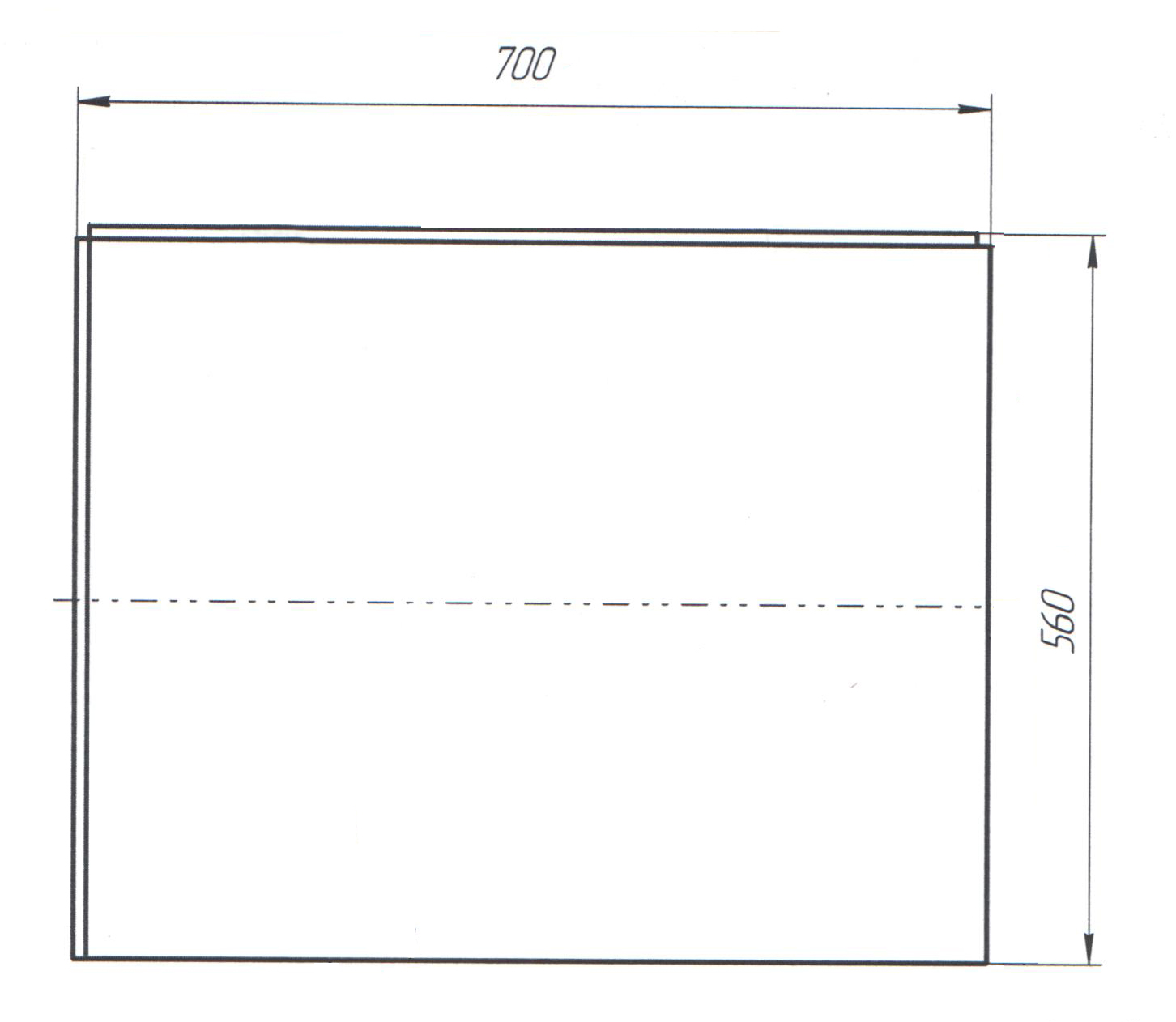 Панель ФЛЭТ/FLAT 700 L бок
