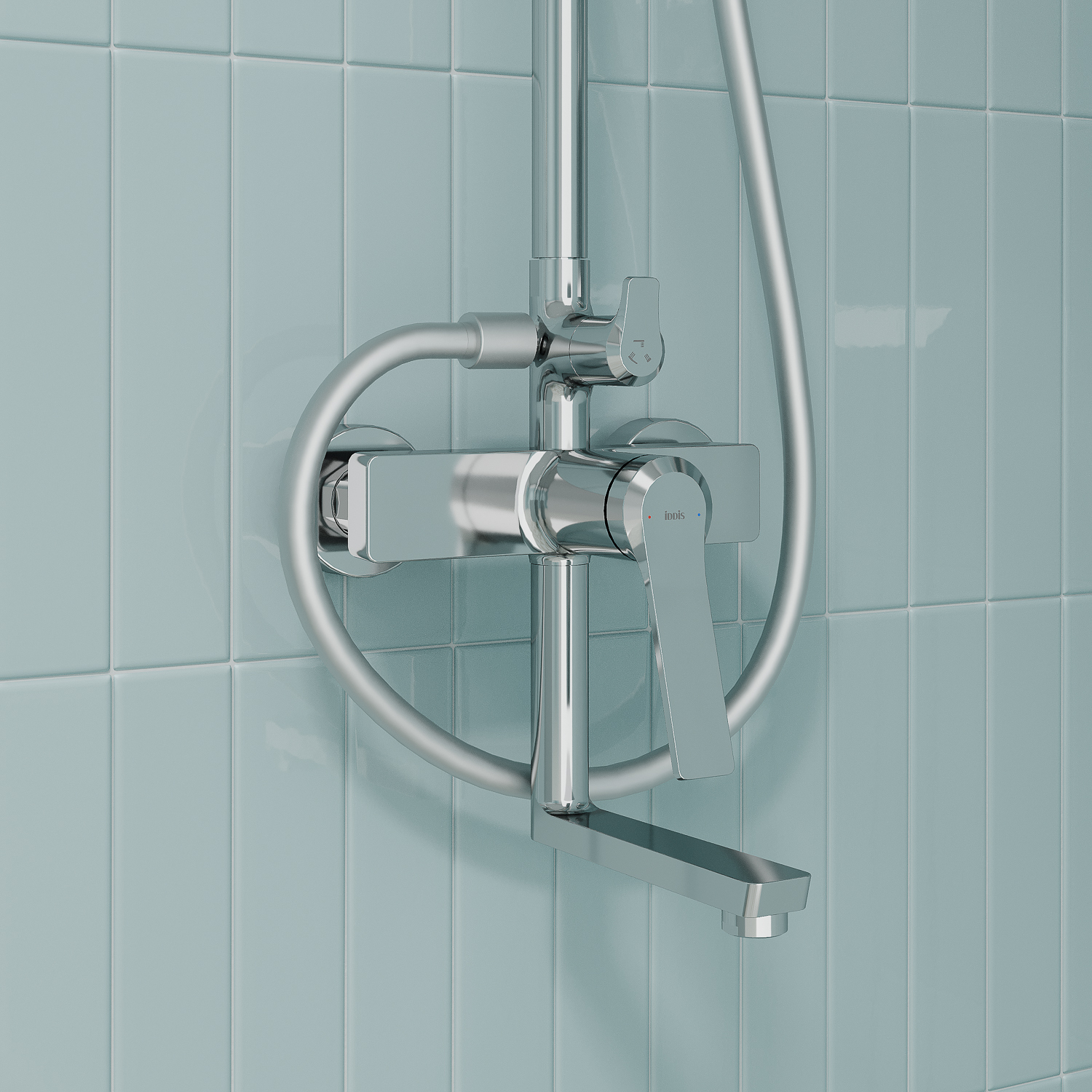 Купить Душевая система IDDIS Паркер с изливом PARSB3Fi06