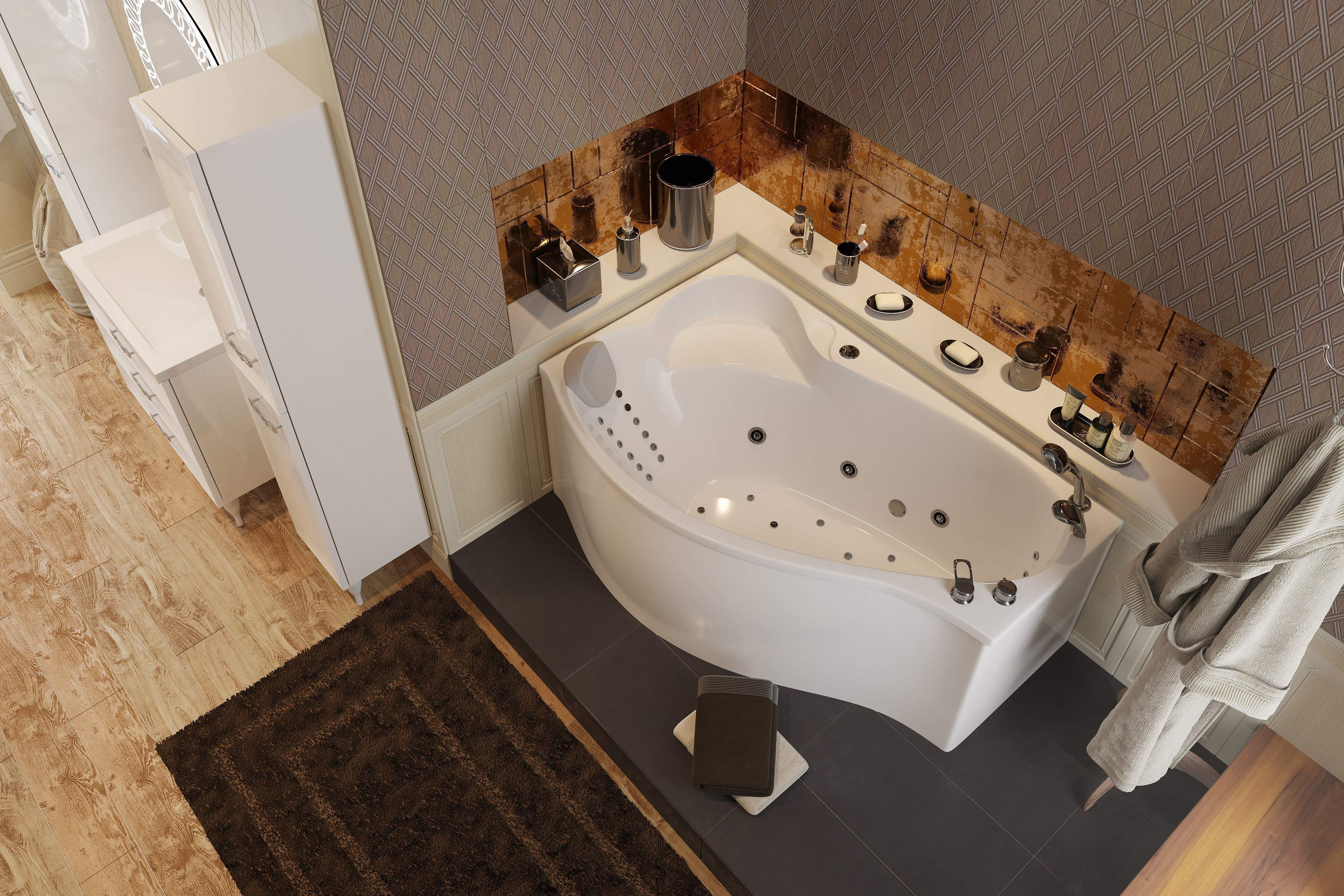 Ванна акриловая Marka One GRACIA 160x95