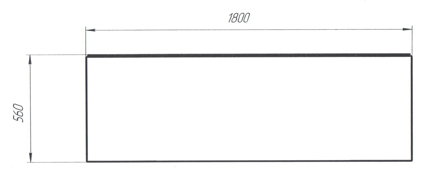 Панель ФЛЭТ/FLAT 1800 фронт