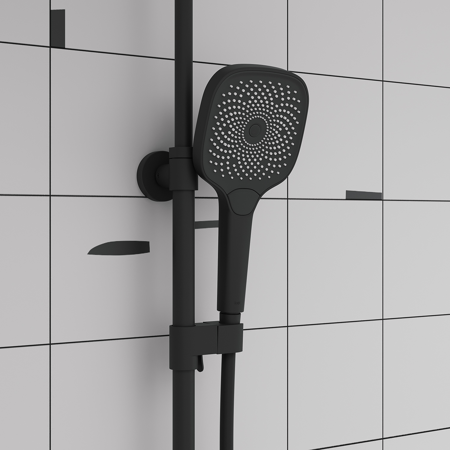 Купить Душевая система IDDIS SpaHome с тропическим душем, черный матовый, SPHBLTKi06