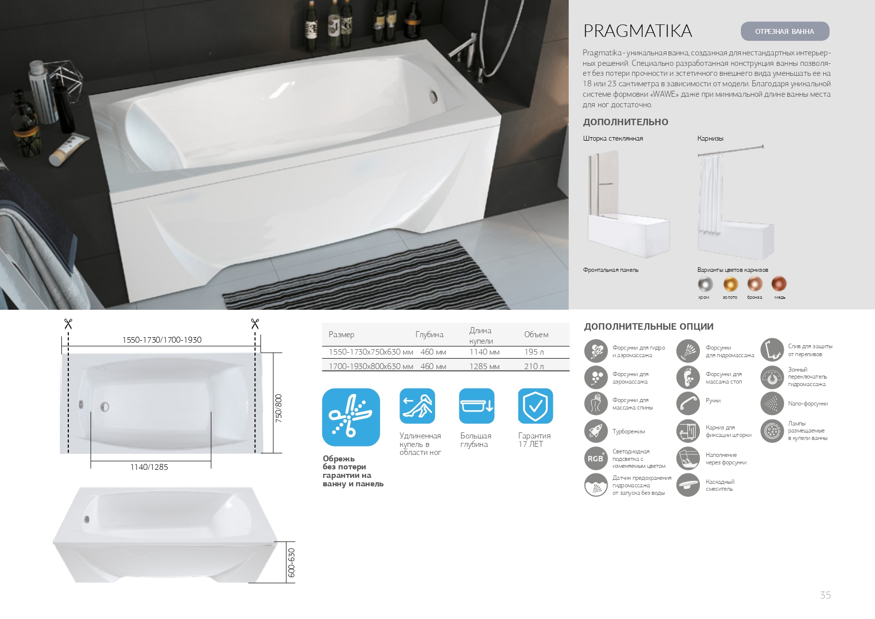 Ванна Marka One PRAGMATIKA 193-170x80