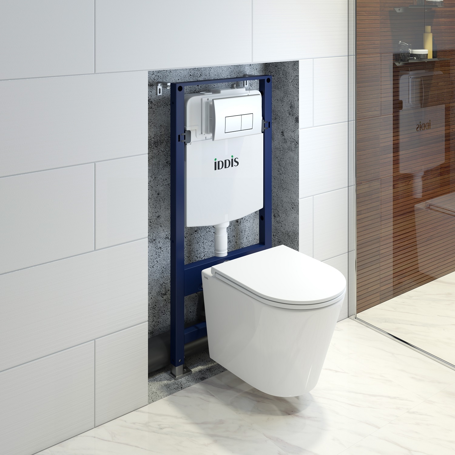 Купить Комплект унитаз с инсталляцией IDDIS BASC010i73
