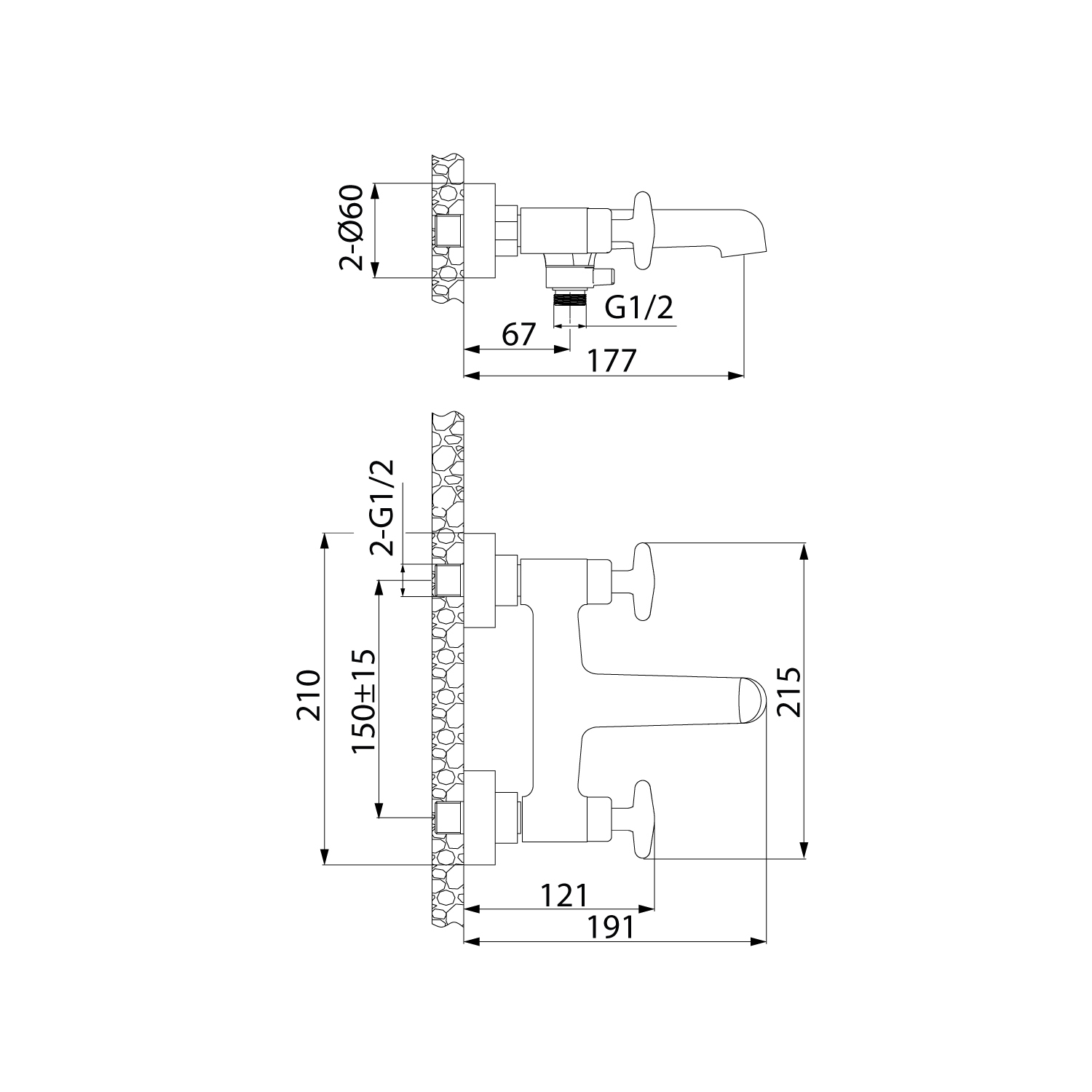 Купить Смеситель для ванны IDDIS Акрос ACRSB02i02WA